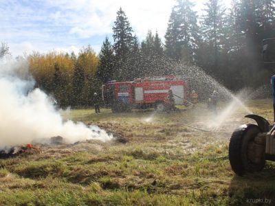 В Крупском районе завершились масштабные комплексные учения