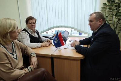 Профсоюзный правовой прием граждан прошел на Крупщине