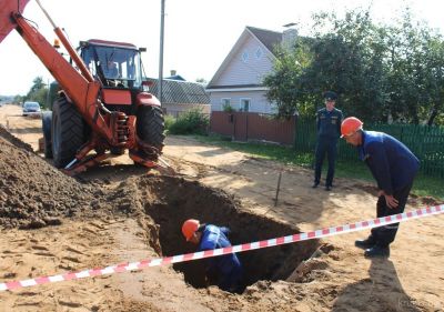 Порывы трубопровода и газопровода, обрыв электролиний  – в Крупском районе провели масштабные учения