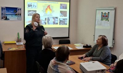 В Крупский ТЦСОН для пожилых граждан  провели встречу с инспектором Крупского РОЧС