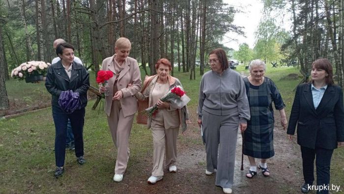 Крупки посетила Олимпиада Степанова - дочь Василия Чеботарева