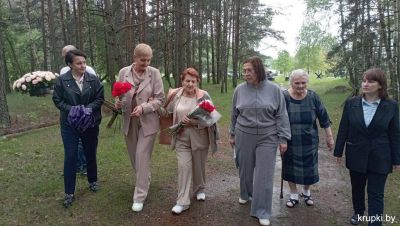 Крупки посетила Олимпиада Степанова - дочь Василия Чеботарева