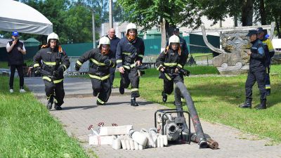 Подведены итоги районных соревнований среди сандружин и добровольных пожарных команд